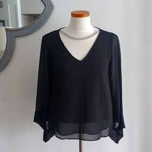 Michael Kors Womens Black Top XS